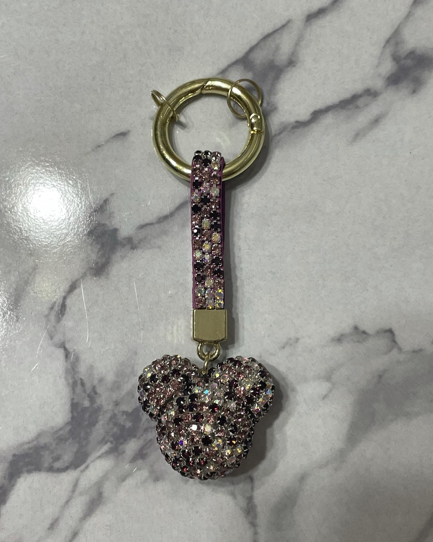 Mickey Rhinestone Keychain