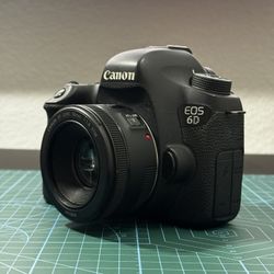 canon 6d + 50mm f/1.8 + 256gb sd bundle