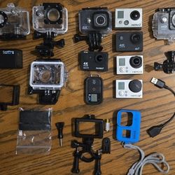 Gopro Hero Bundle Of Cameras And Other Hd Brand Cameras 