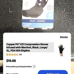 Cooper fit ice compression pair gloves (relief +recovery)