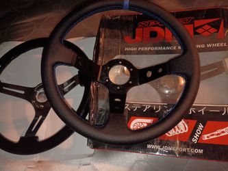JDM Sports Car Universal Steering Wheel 345mm 6 Bolt