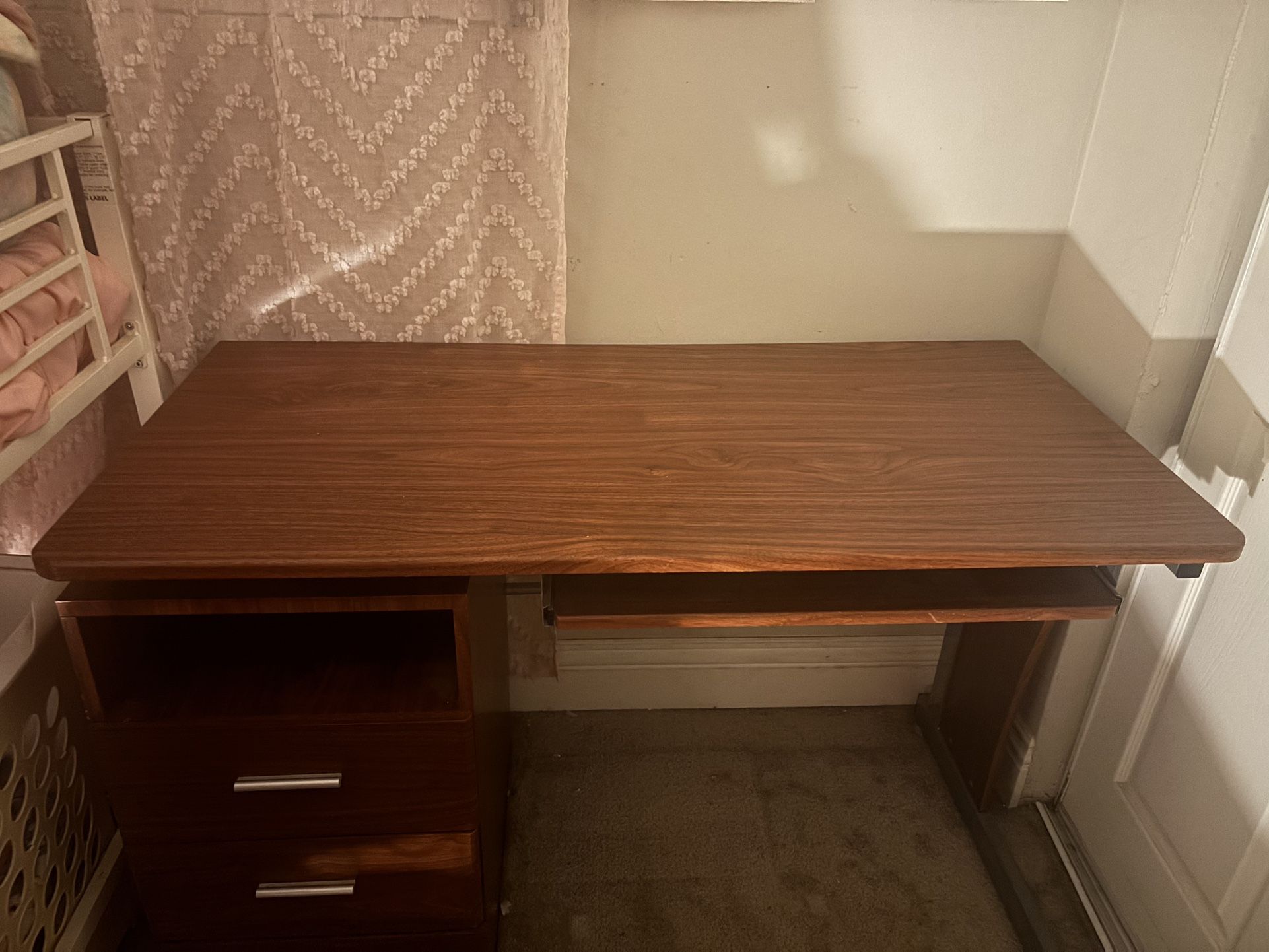 Desk and Queen Bed Frame 