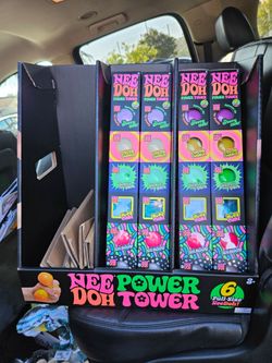 Needoh Power Tower Squishy toys, 6 full size needohs