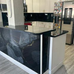 Epoxy Resin And Paint Cabinets 