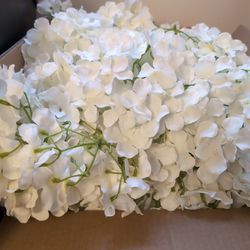 Big Box Of White Artificial Flowers