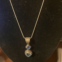Sterling Silver Necklace And Pendant 