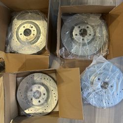 Audi A6/A7 3.0 supercharged ventilated (drilled) brake rotors full kit