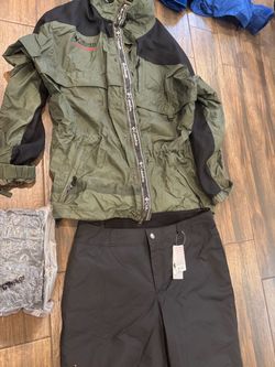 New snowboarding pants and Columbia jacket men large
