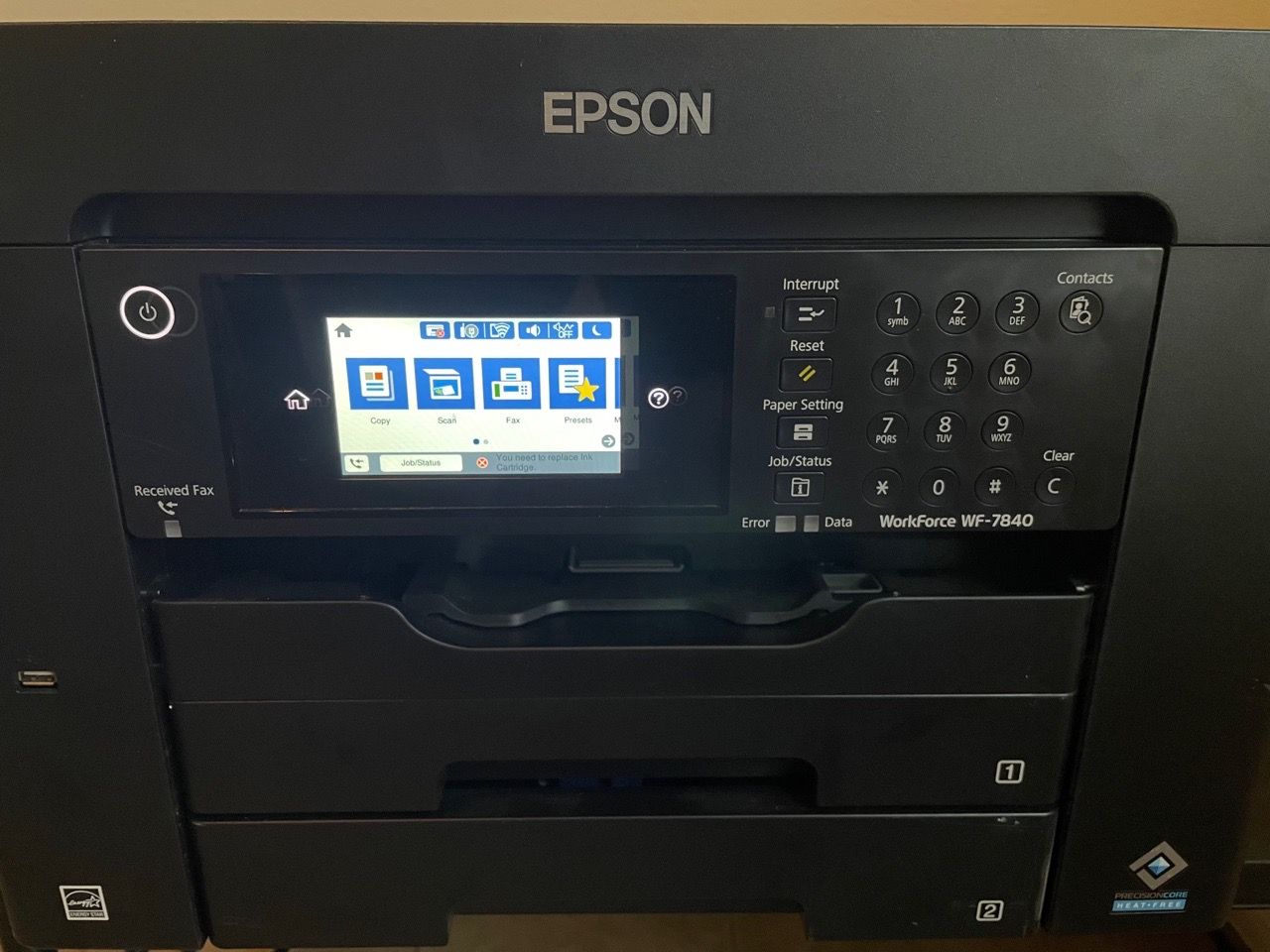 Workforce Pro Printer Epson Workforce Pro WF-7840 Wide Format All-in-One Printer for Sale in ...