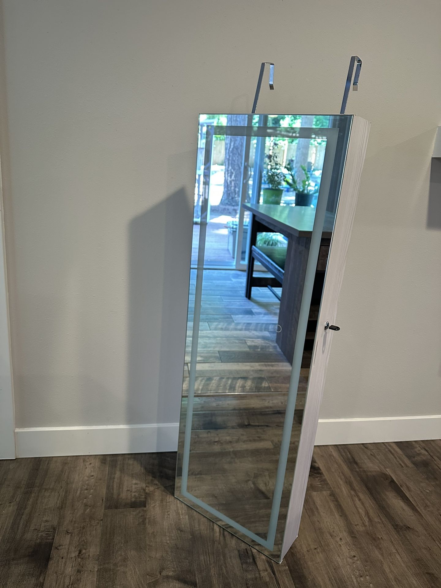 Jewelry Cabinet Armoire / Lighted Full Length Mirror
