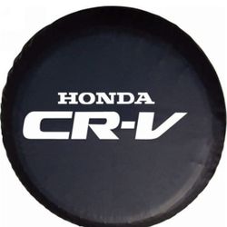 Black 15" Spare Wheel Tire Cover Fit For CRV (15" For Diameter 25"-27.4")