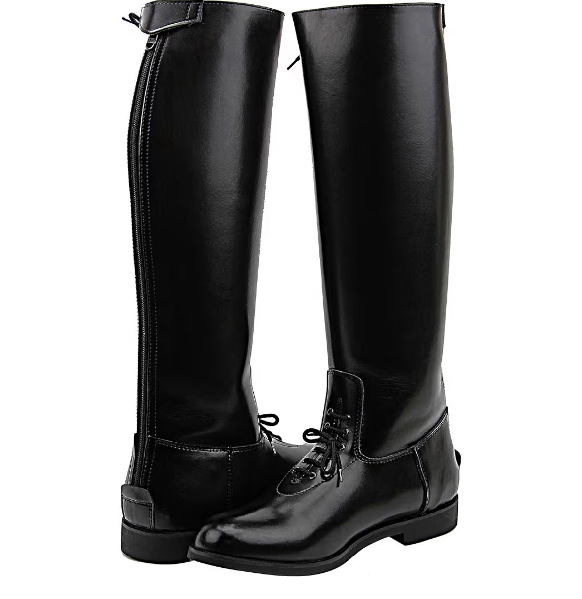Boots Leather Tall Knee High Riding Unisex