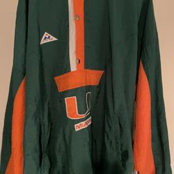 Vintage UM Hurricanes Windbreaker 