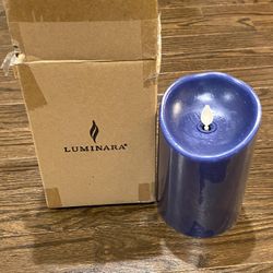 New Luminara Battery Operated Light Wax Candle 