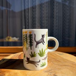 Danica Studio Cat and Plant Ceramic Mug