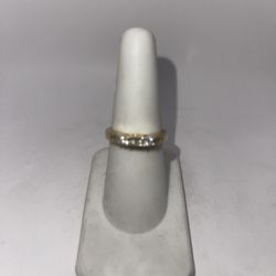 Gold Diamond Engagement Ring Band 