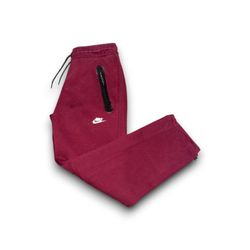 Nike tech sportswear club fleece sweatpants maroon men’s medium 