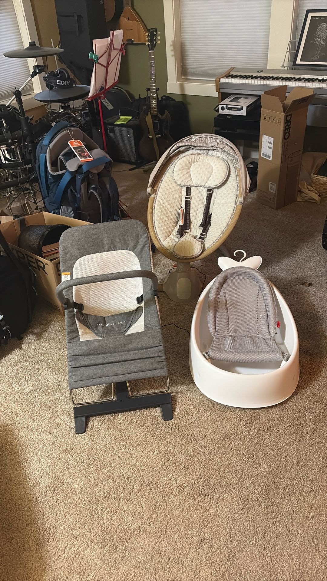 Baby Bath, Baby swing, Baby Bouncer 