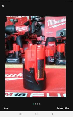 MILWAUKEE M12 RED LITHIUM 1.5 AH BATTERY BRAND NEW