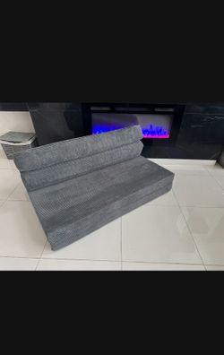 Tri fold foam mattress soft pillow couch extra big pillow adult pet bed couch room house furniture 