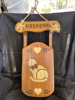 Homemade Cat Sleigh Hanger