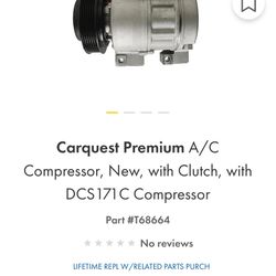 carquest T68664 Air AC Compressor Nissan Altima Sentra