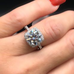 3ct Moissanite Ring With Certificate 