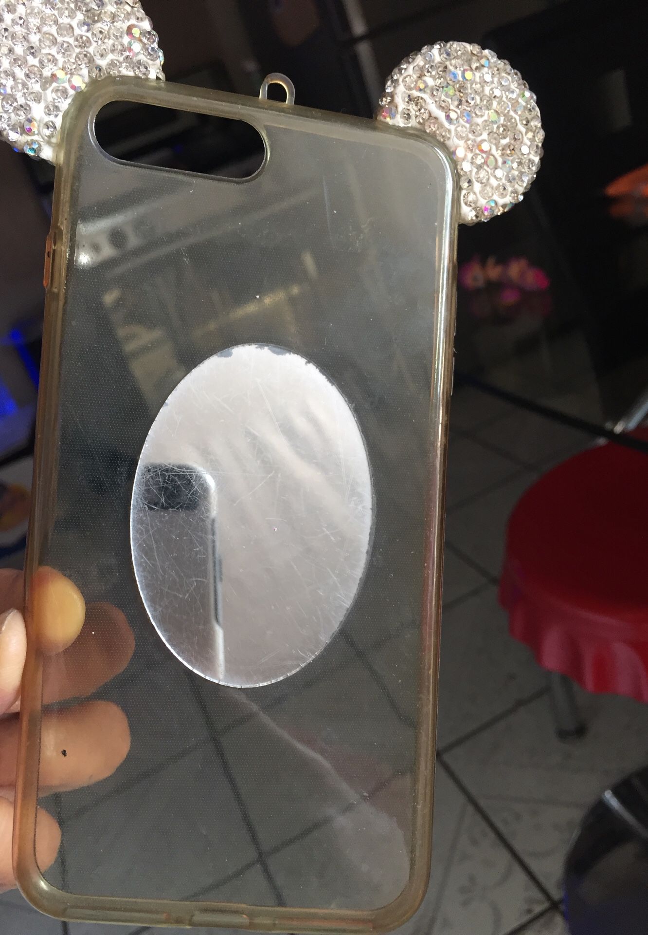 Free iPhone 6 Plus case clear Mickey Mouse ears