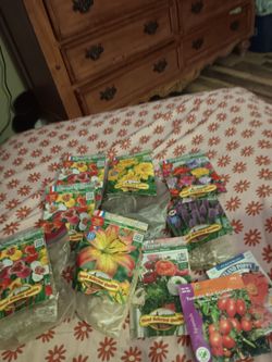 Mixed Flower & Vegetable Seed Packets Bundle