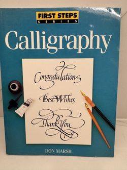 Calligraphy Book And Slightly Used Pens $10