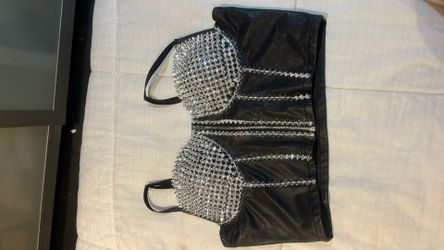 CUSTOM SPIKED LEATHER TOP