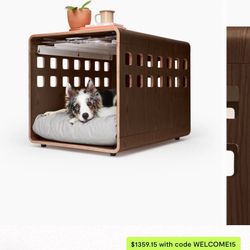 Fable Pet Bed medium Walnut 
