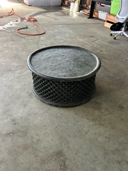 “Handcrafted Solid Wood Boho Coffee Table