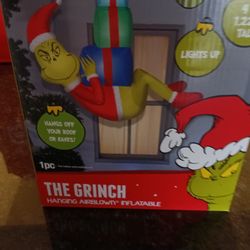 The Grinch Light Up  Christmas Hanging Inflatable 🎄🎁