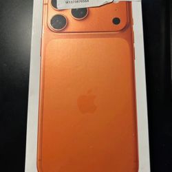 New Sealed Unlocked Apple iPhone 17 Pro Max 6.9-inch A3257 Cosmic Orange 2TB