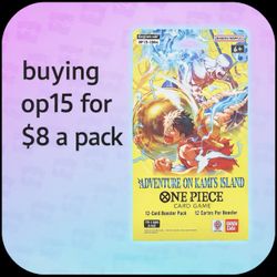 Buying Op15 Sealed Packs $8 Each 