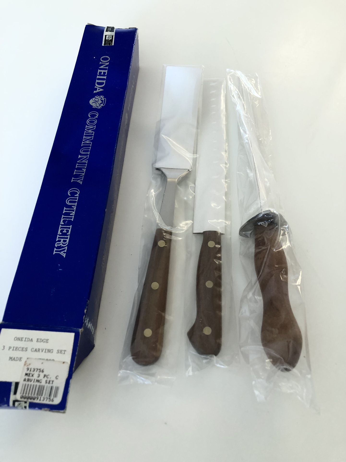 New!! Sealed Oneida Community Cutlery Carving Set. 913756 Made In Mexico