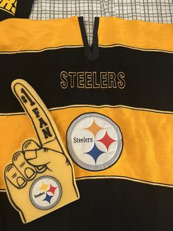 Steelers Poncho And Foam Finger