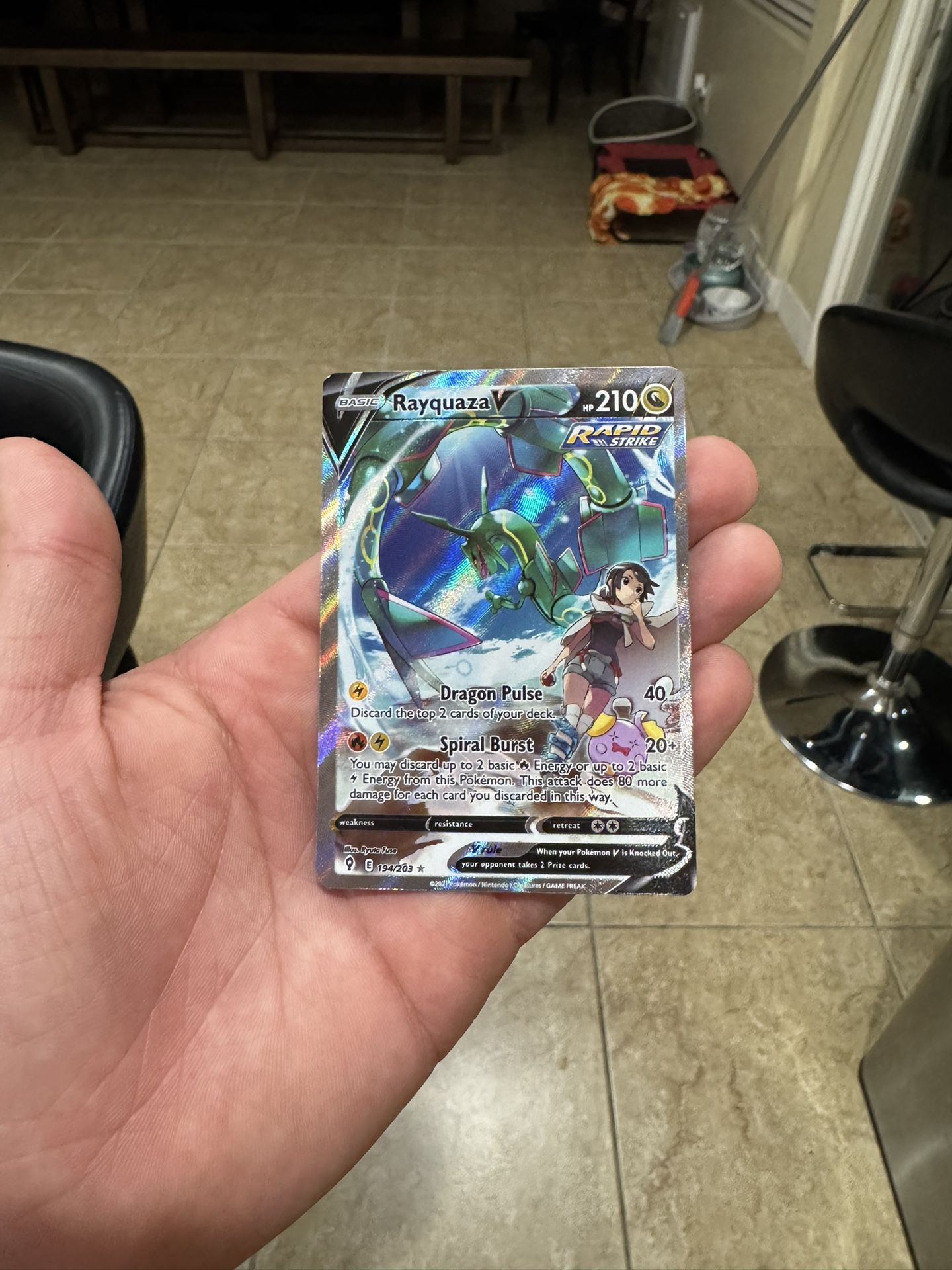 Pokemon rayquaza v evo skies
