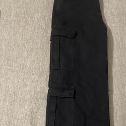 Black Cargo Jeans 
