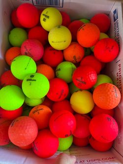 Wilson matte color golf balls $10 for 15 balls