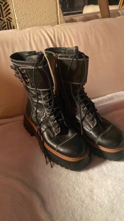 Vince Camuto combat boots