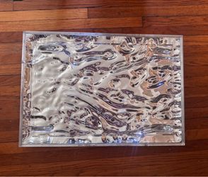 Kartell Dune Tray - Side Large, Silver