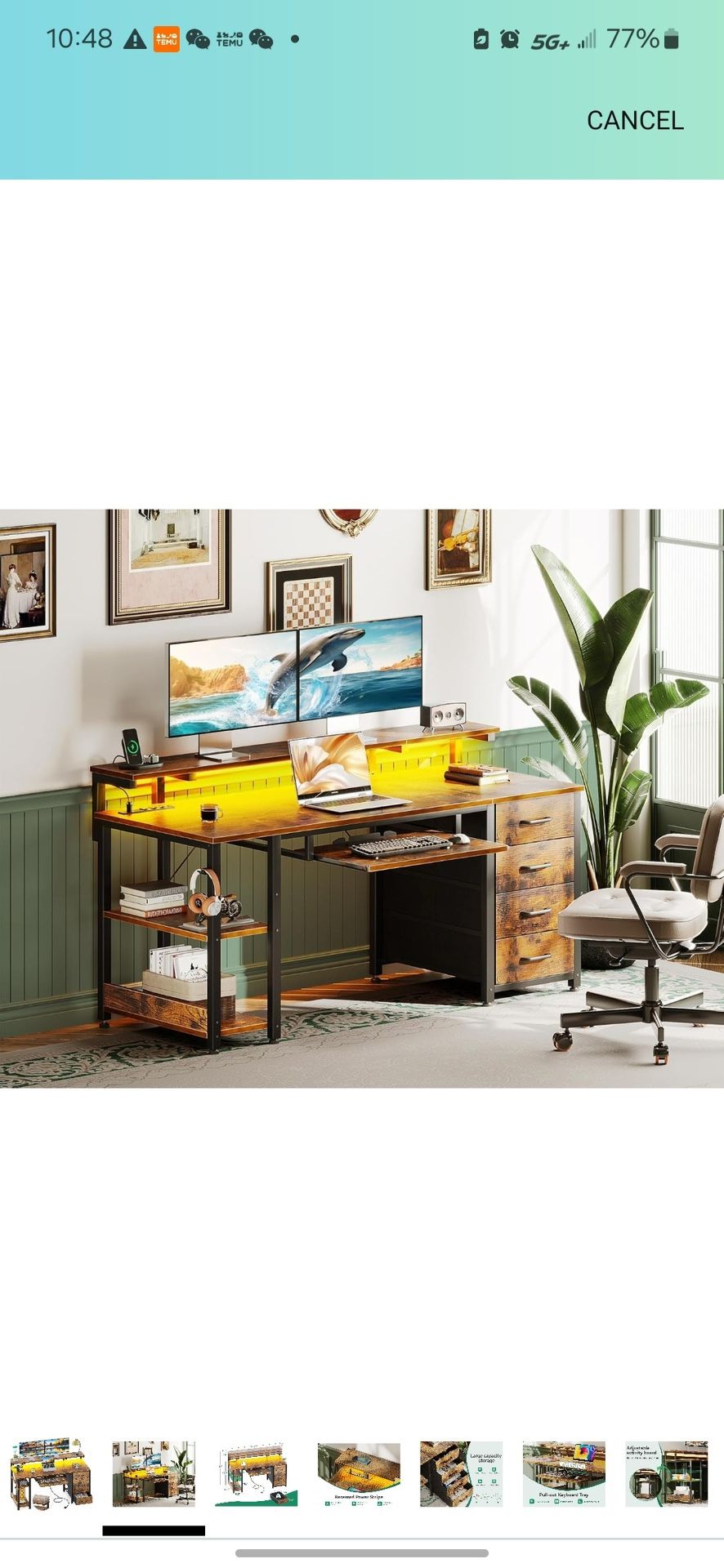 F486 $130 AODK 63 Inch Computer Desk