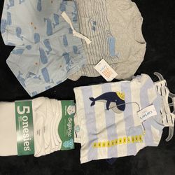 New Baby Boy Outfits 0-6 Months $10 For All