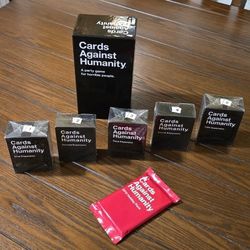 Cards against humanity set, brand new, 7 Pieces, bundle discounted.