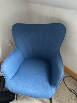 IKEA Blue Accent Chair – Modern Upholstered Arm Chair – $60 OBO