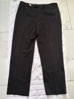 Calvin Klein Men’s Black Dress Pants 40W 32L Flat Front Trousers