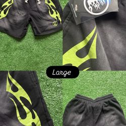 Black and green hellstar pants