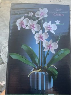 NEW Botanical Orchid Flower Building Block Set – DIY Decor